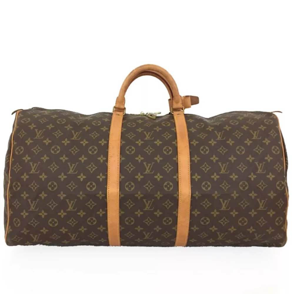 Louis Vuitton Brown Monogram 60 Keepall Bag